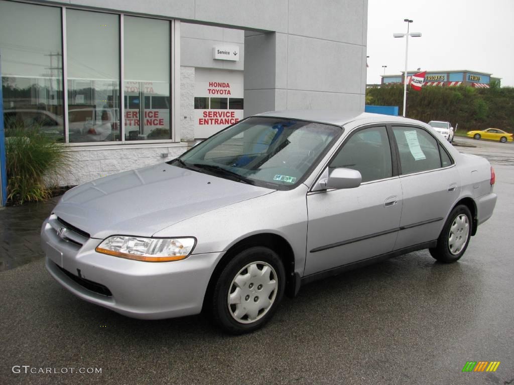 1999 Accord LX Sedan - Satin Silver Metallic / Lapis Blue photo #2