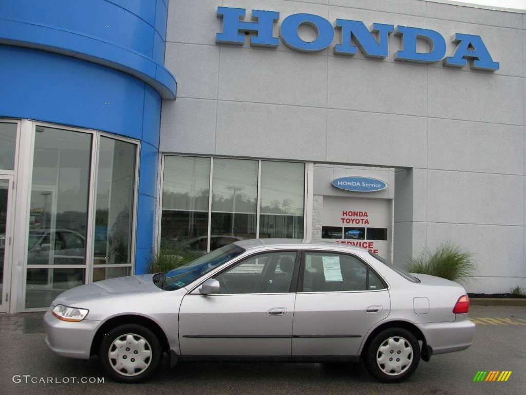1999 Accord LX Sedan - Satin Silver Metallic / Lapis Blue photo #3