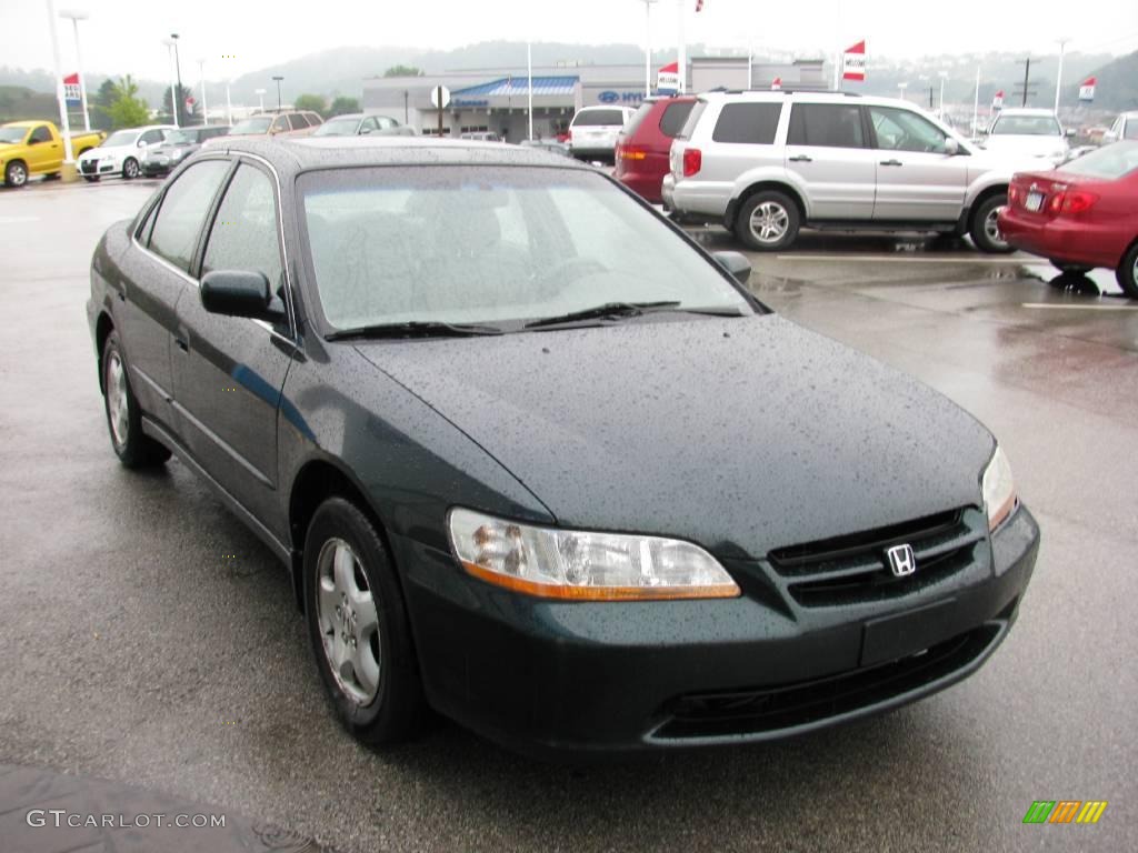 1998 Accord EX V6 Sedan - Dark Emerald Pearl / Ivory photo #16
