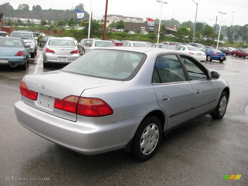1999 Accord LX Sedan - Satin Silver Metallic / Lapis Blue photo #6