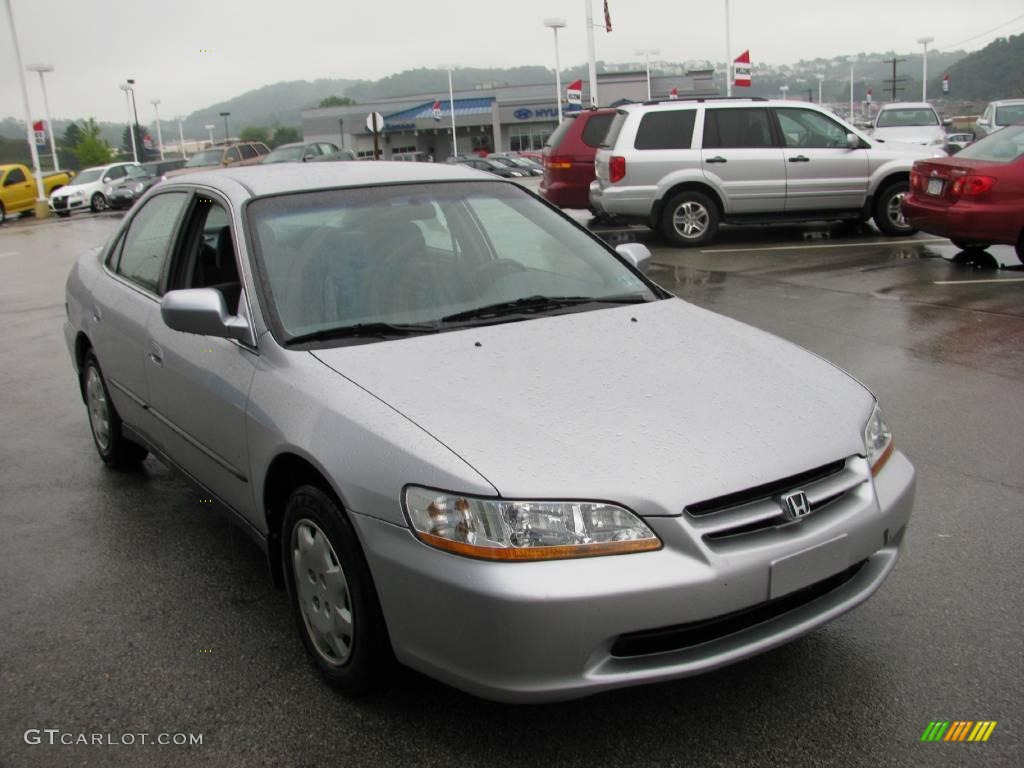 1999 Accord LX Sedan - Satin Silver Metallic / Lapis Blue photo #8