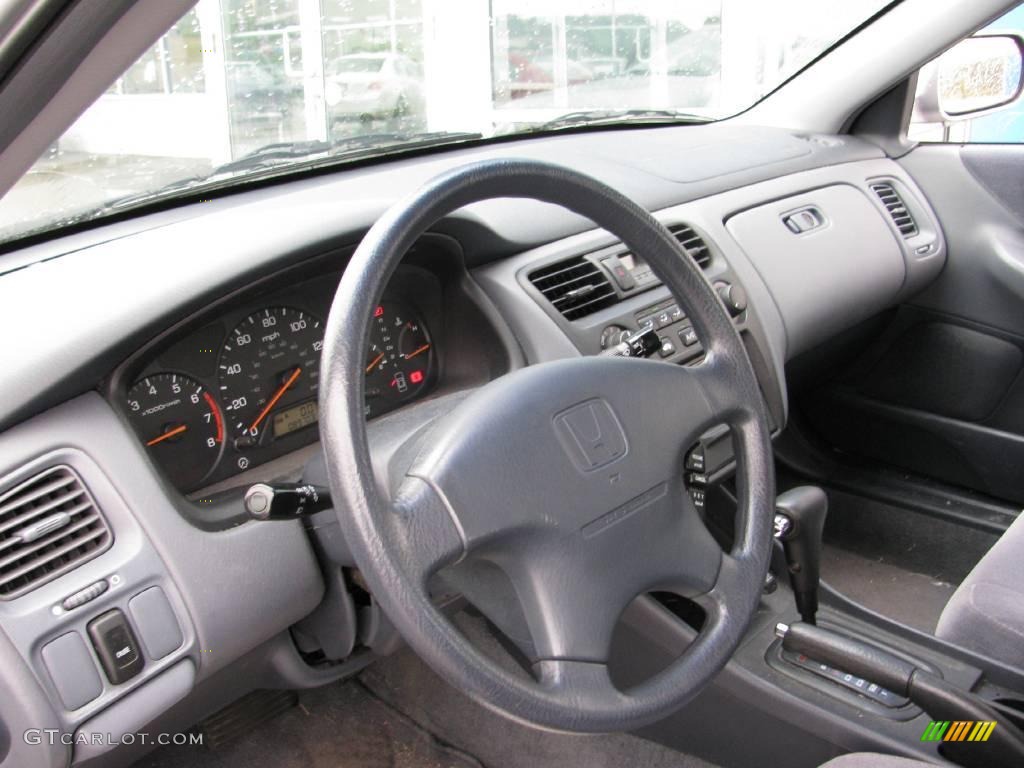 1999 Accord LX Sedan - Satin Silver Metallic / Lapis Blue photo #12