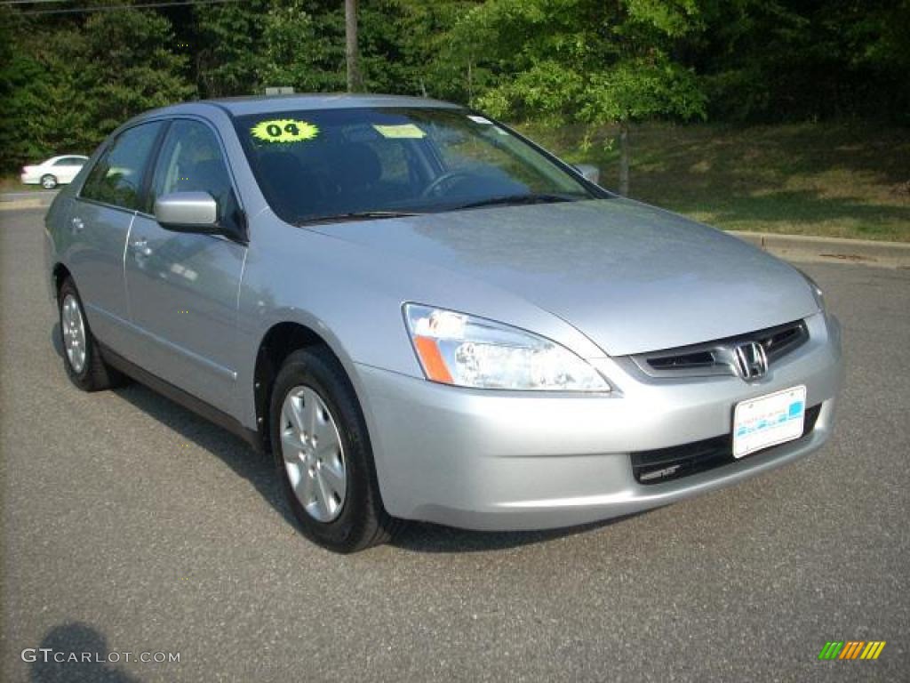 2004 Accord LX Sedan - Satin Silver Metallic / Black photo #1