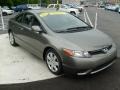 2007 Galaxy Gray Metallic Honda Civic LX Coupe  photo #7