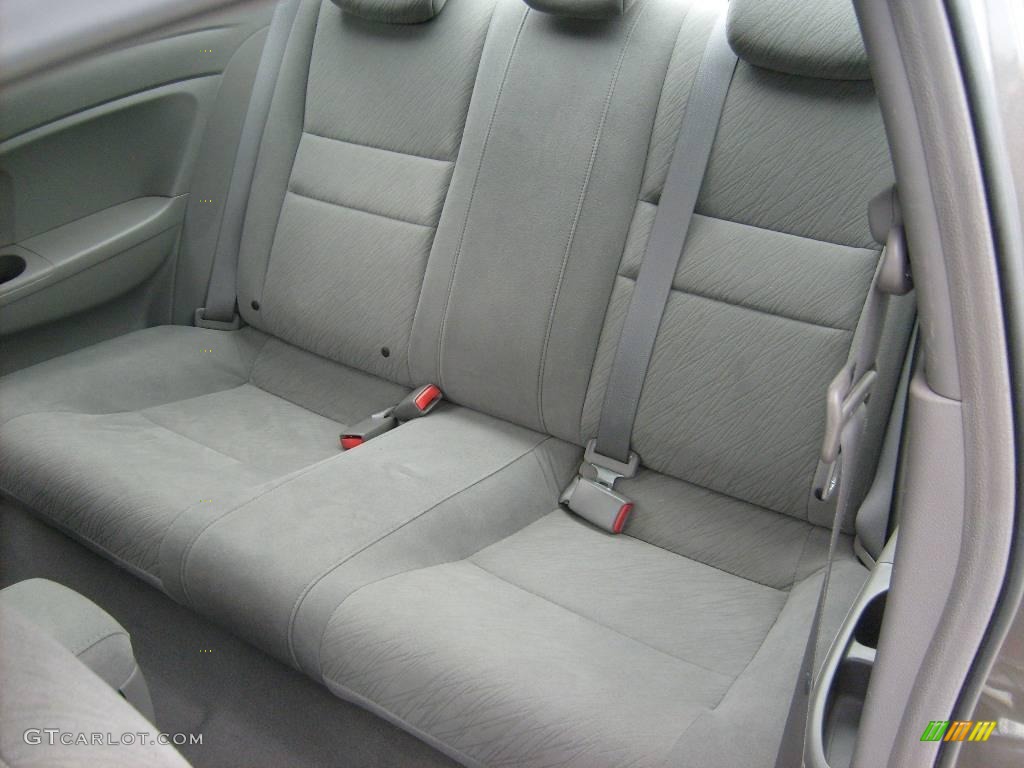 2007 Civic LX Coupe - Galaxy Gray Metallic / Gray photo #14