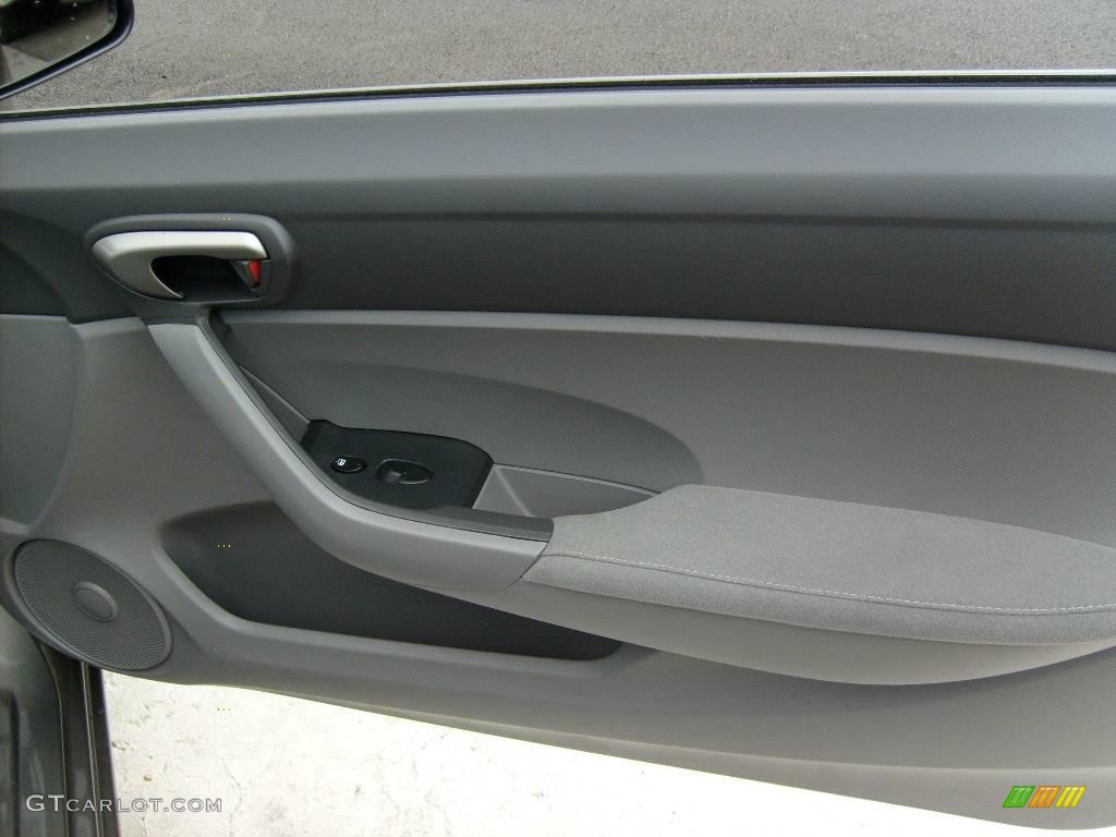2007 Civic LX Coupe - Galaxy Gray Metallic / Gray photo #21
