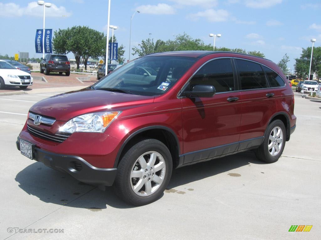 2007 CR-V EX - Tango Red Pearl / Gray photo #25