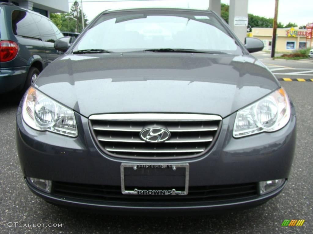 2009 Elantra SE Sedan - Carbon Gray / Gray photo #3