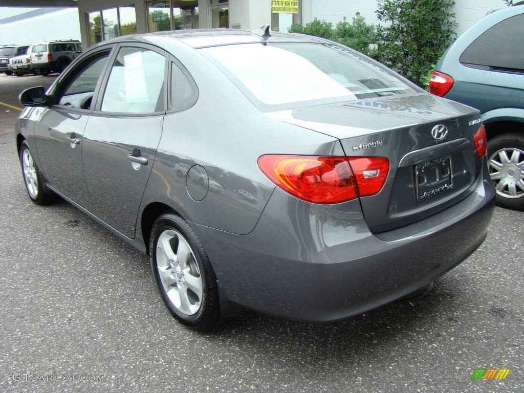 2009 Elantra SE Sedan - Carbon Gray / Gray photo #4