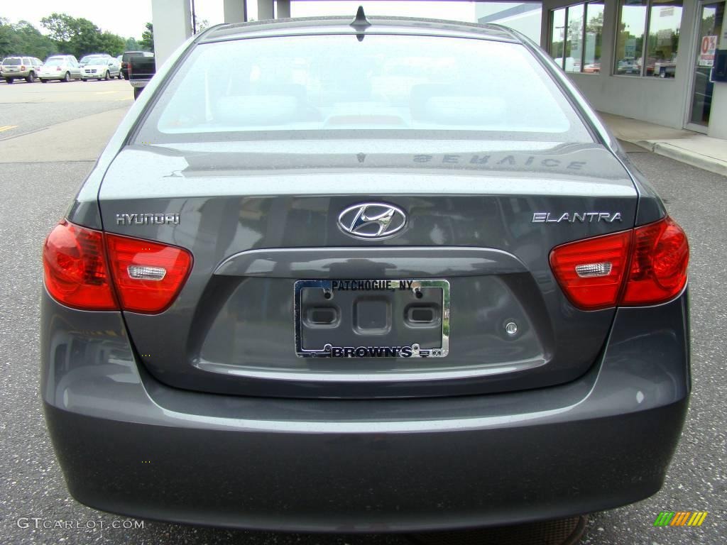 2009 Elantra SE Sedan - Carbon Gray / Gray photo #5