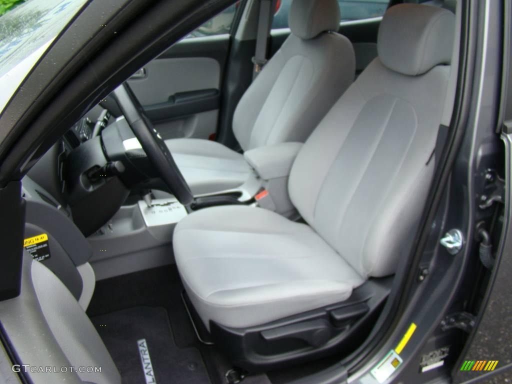 2009 Elantra SE Sedan - Carbon Gray / Gray photo #8