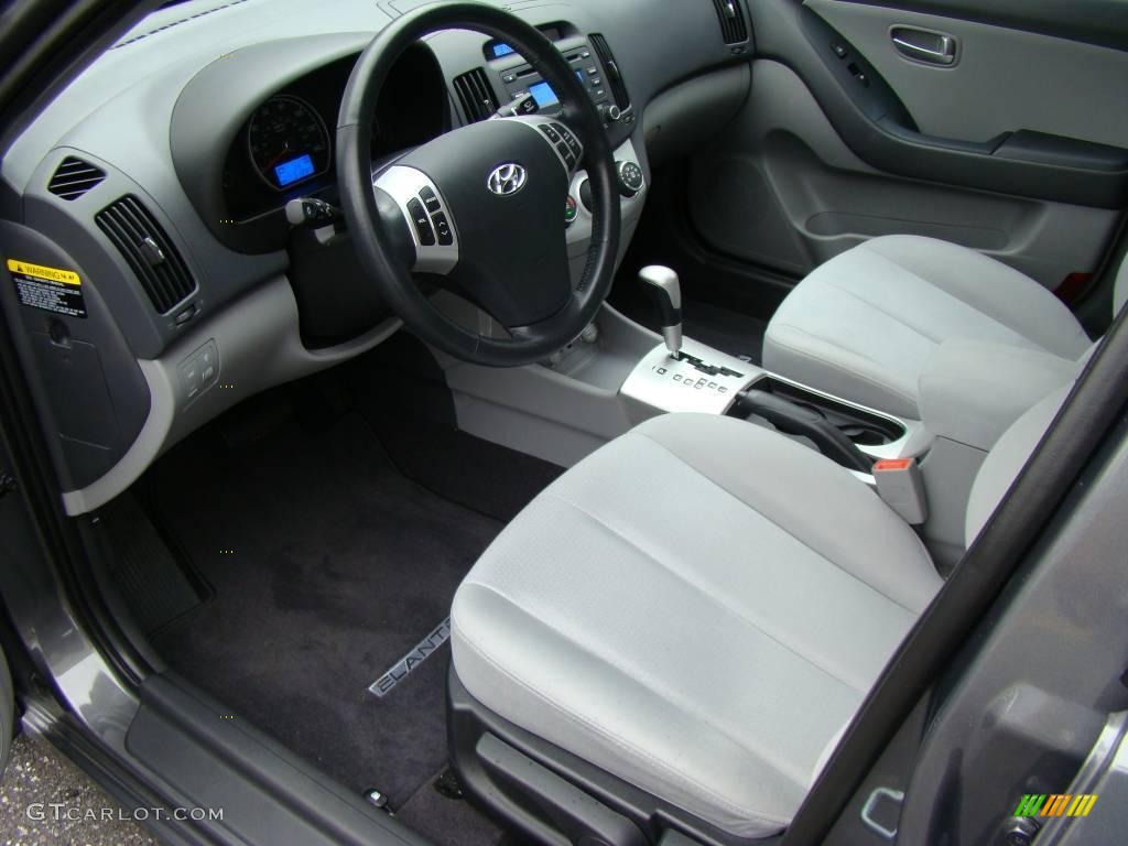 2009 Elantra SE Sedan - Carbon Gray / Gray photo #10
