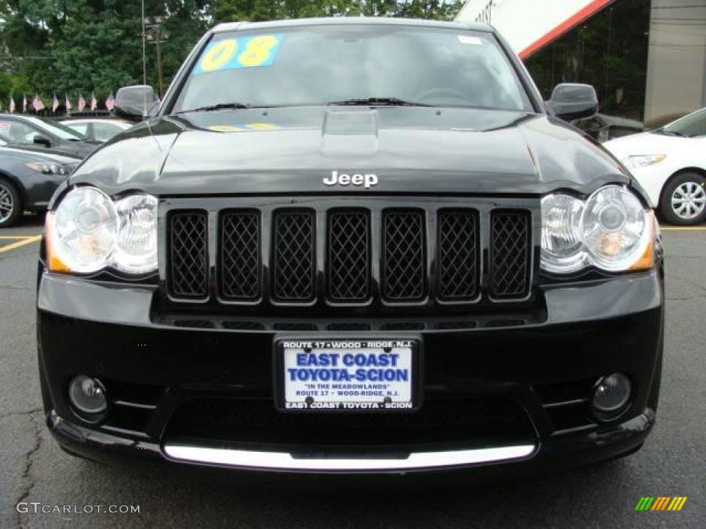 2008 Grand Cherokee SRT8 4x4 - Black / Dark Slate Gray photo #2