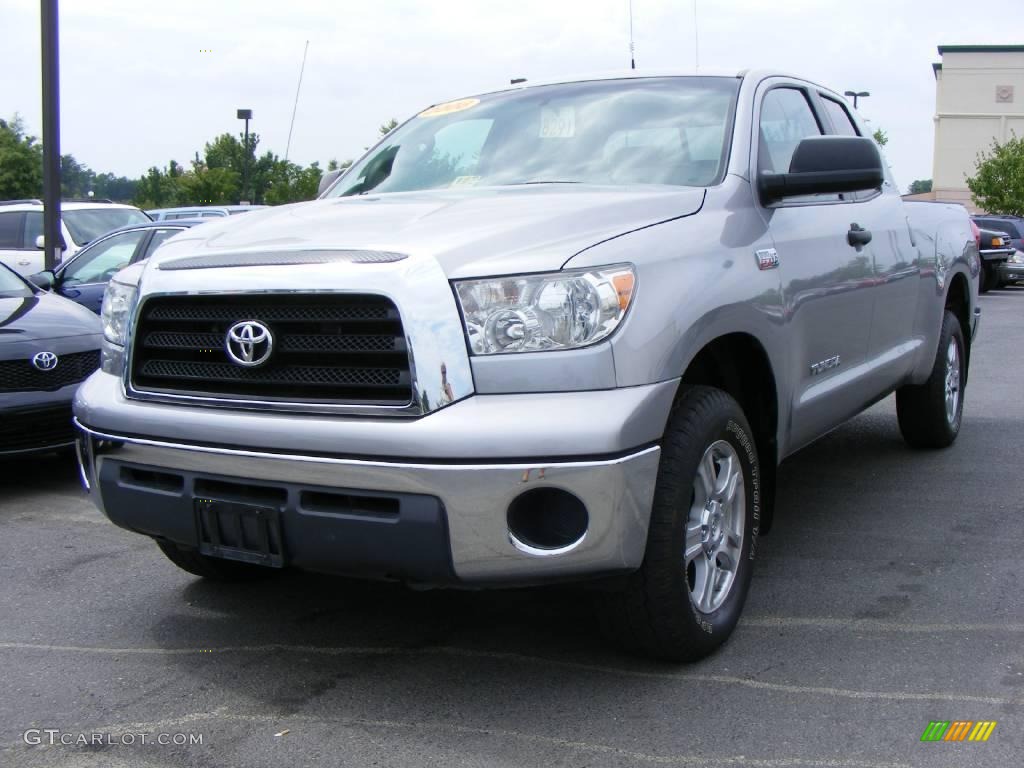 2008 Tundra SR5 Double Cab 4x4 - Silver Sky Metallic / Graphite Gray photo #1