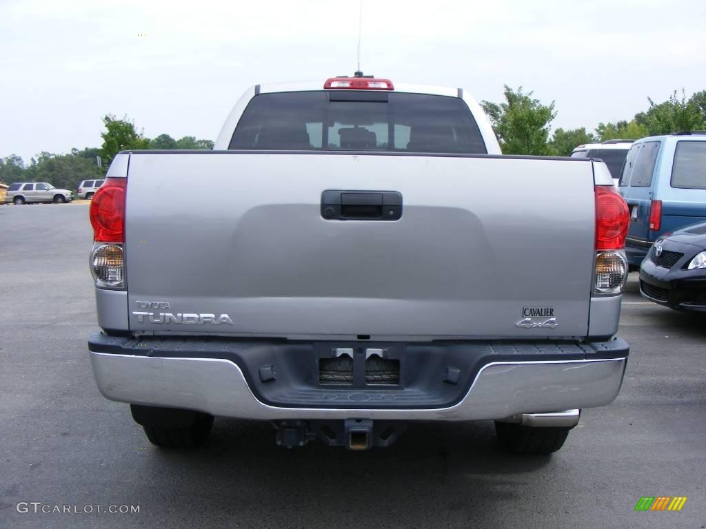 2008 Tundra SR5 Double Cab 4x4 - Silver Sky Metallic / Graphite Gray photo #6