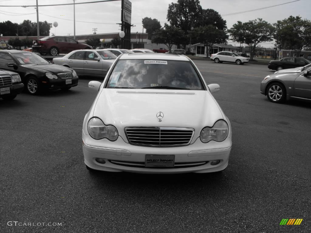 2003 C 230 Kompressor Sedan - Alabaster White / Ash photo #4