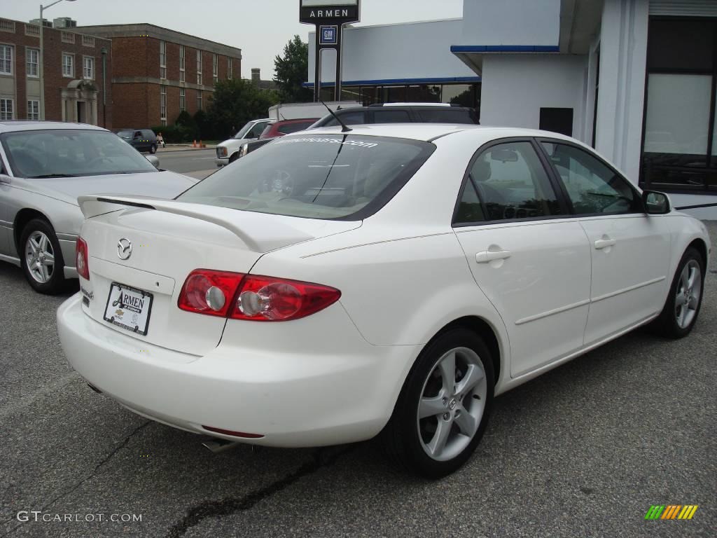 2005 MAZDA6 i Sedan - Performance White / Beige photo #6