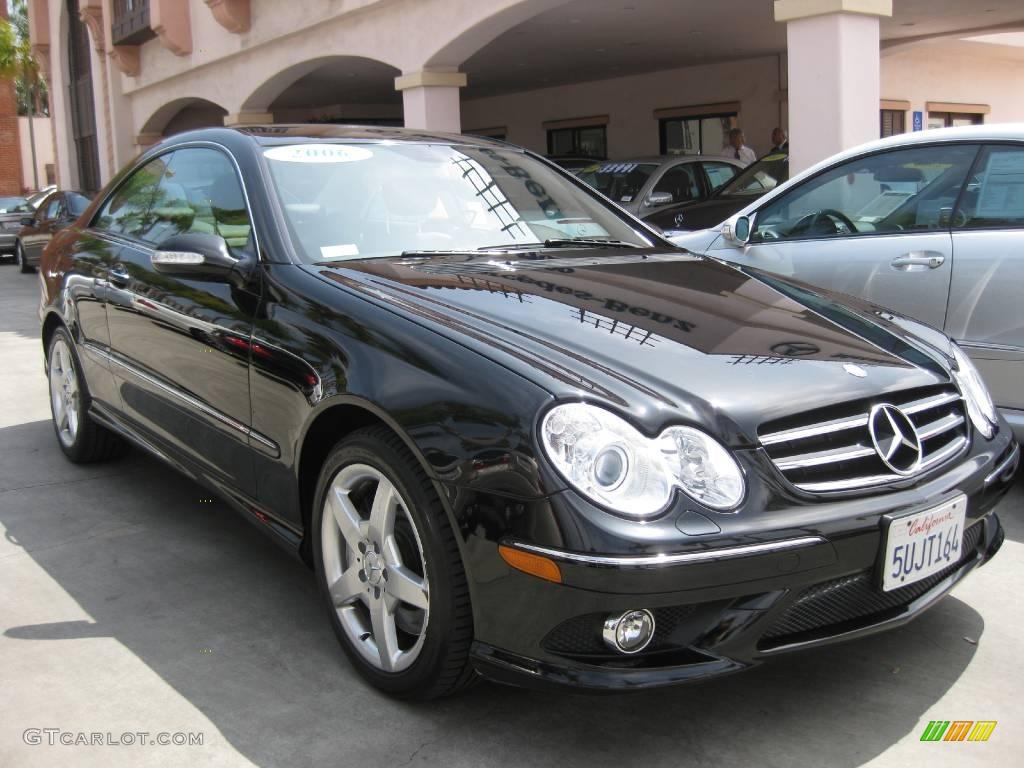 2006 CLK 500 Coupe - Black / Black photo #1