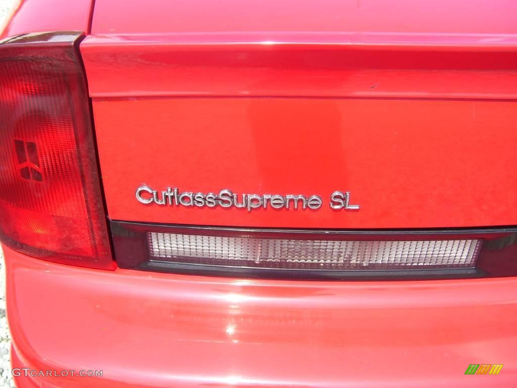1997 Cutlass Supreme SL Coupe - Bright Red / Graphite photo #11