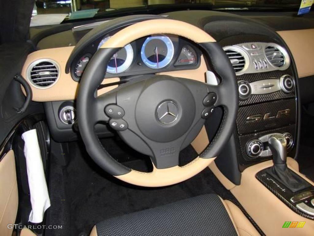 2009 SLR McLaren Roadster - Crystal Covelline Blue Metallic / Black/Sand Silver Arrow photo #16