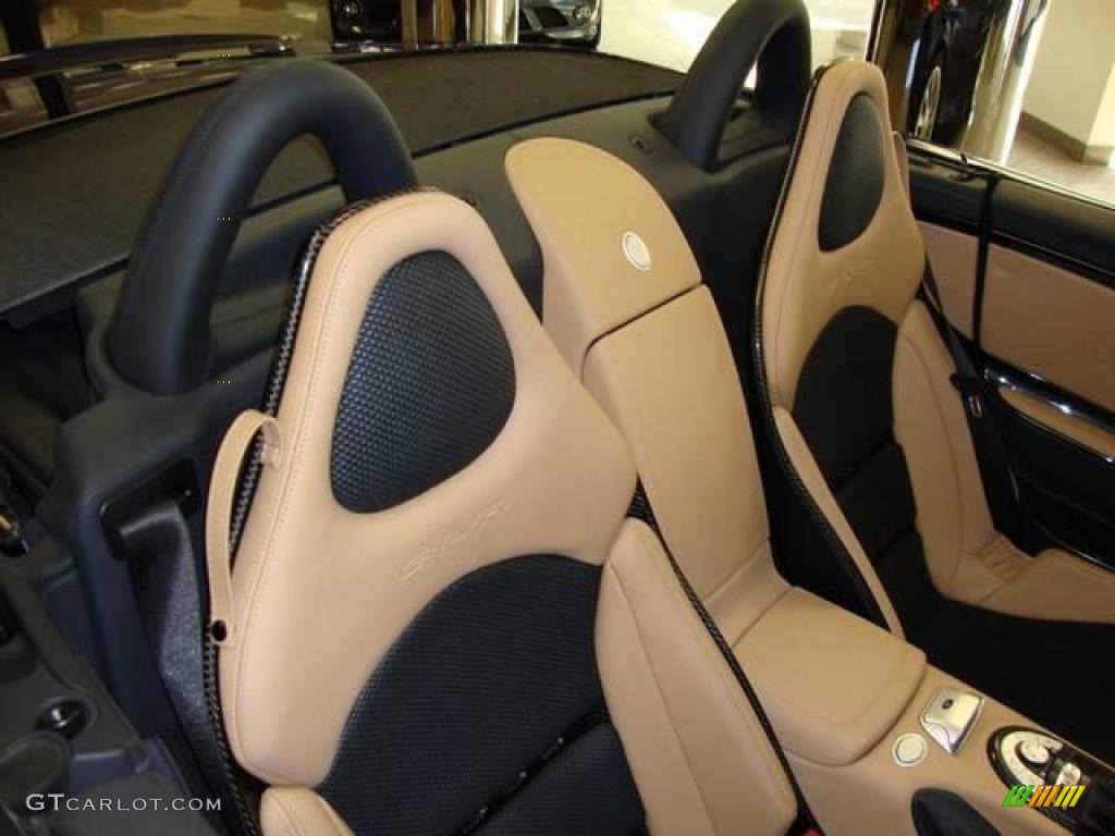 Black/Sand Silver Arrow Interior 2009 Mercedes-Benz SLR McLaren Roadster Photo #15997551