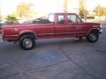 1992 Currant Red Ford F250 XLT Extended Cab  photo #10