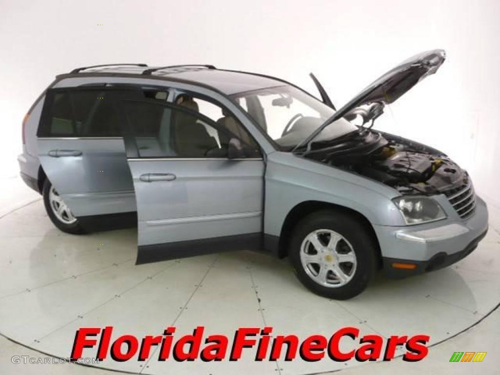 2004 Pacifica AWD - Butane Blue Pearl / Light Taupe photo #7