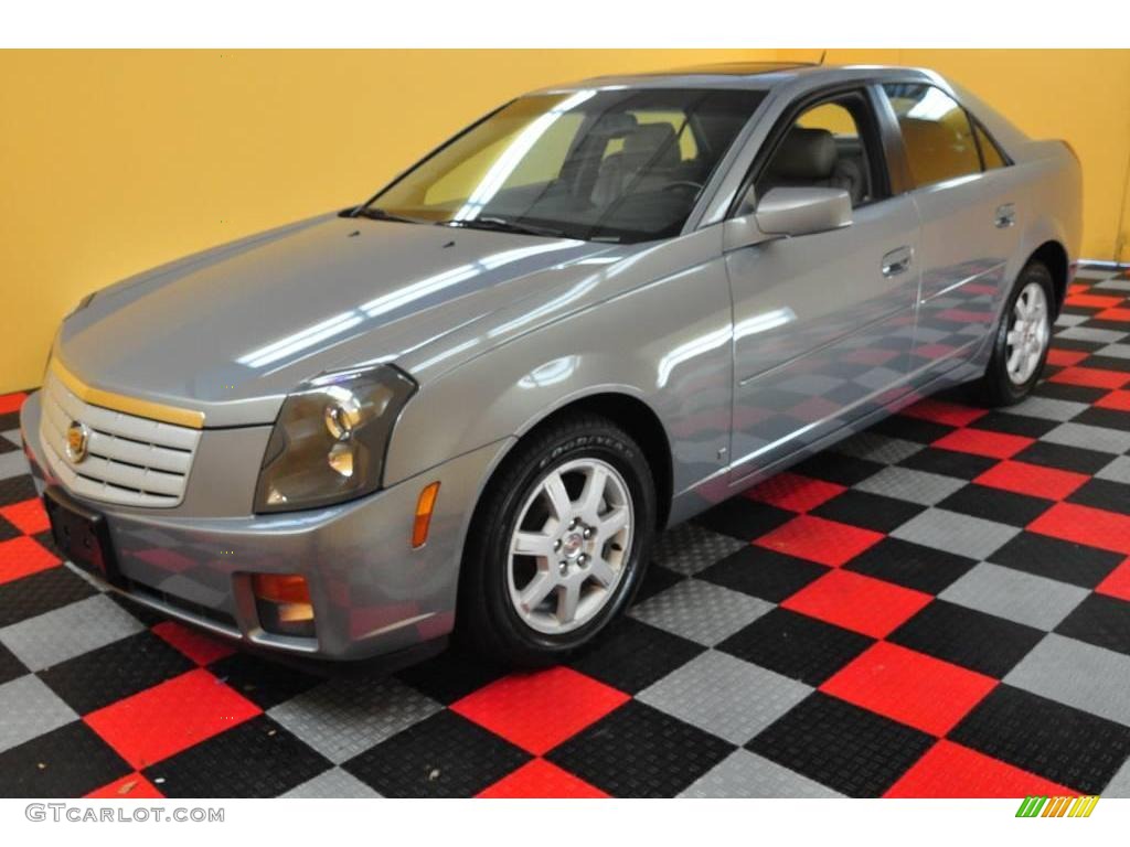 2007 CTS Sedan - Sunset Blue / Light Gray/Ebony photo #3