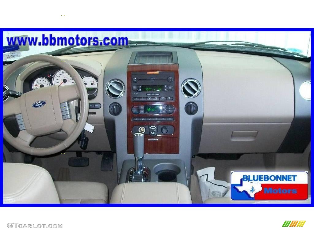 2006 F150 Lariat SuperCrew 4x4 - Oxford White / Tan photo #5
