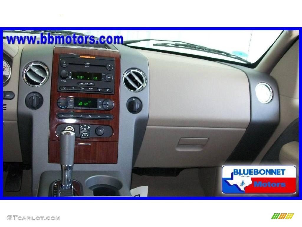 2006 F150 Lariat SuperCrew 4x4 - Oxford White / Tan photo #8