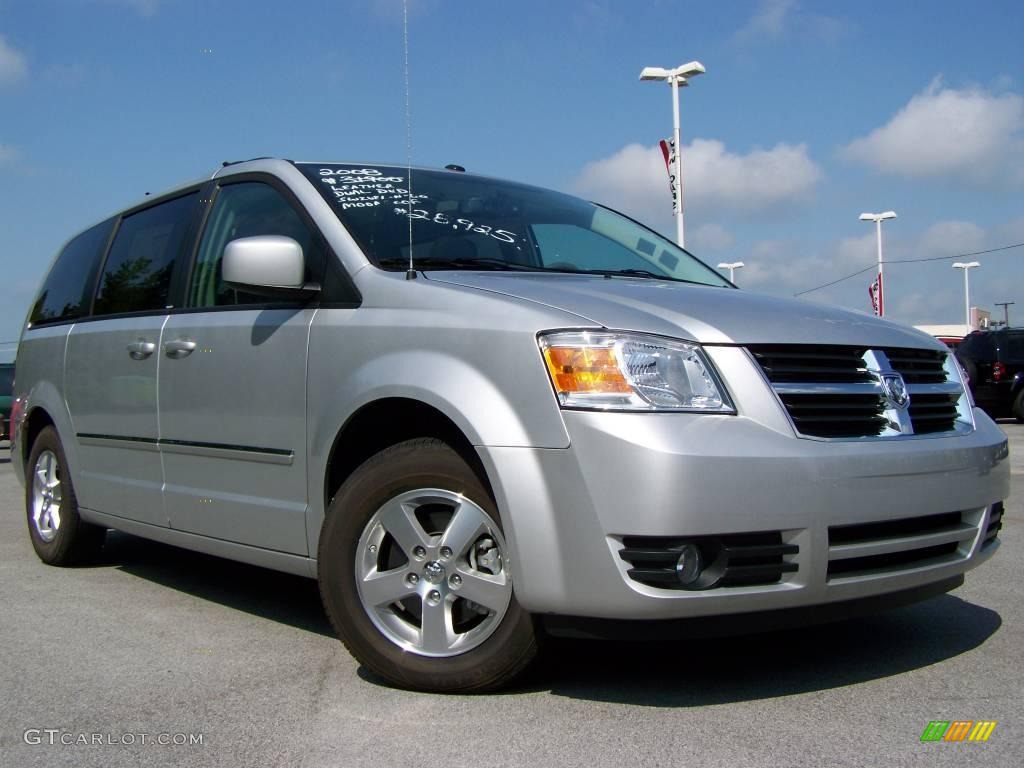 2008 Grand Caravan SXT - Bright Silver Metallic / Medium Slate Gray/Light Shale photo #1