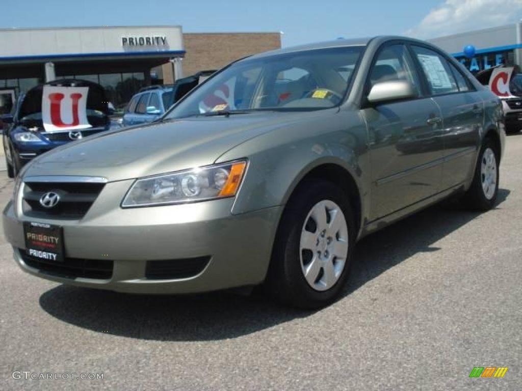 2008 Sonata GLS - Natural Khaki Green / Beige photo #1