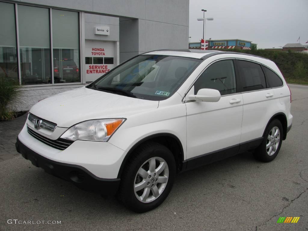 2007 CR-V EX-L 4WD - Taffeta White / Gray photo #2