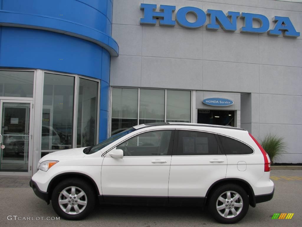 2007 CR-V EX-L 4WD - Taffeta White / Gray photo #3