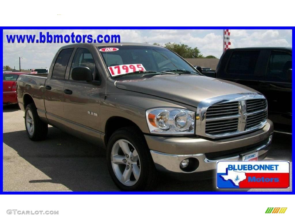 2008 Ram 1500 Lone Star Edition Quad Cab - Light Khaki Metallic / Khaki photo #4