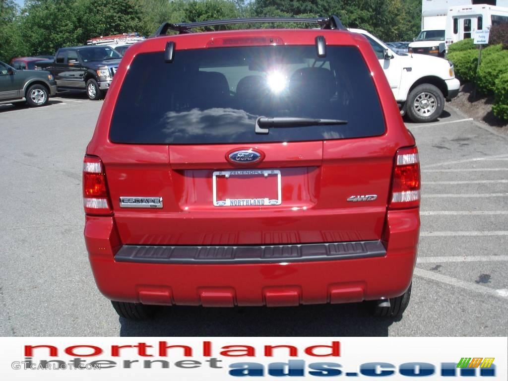 2009 Escape XLT V6 4WD - Sangria Red Metallic / Stone photo #7