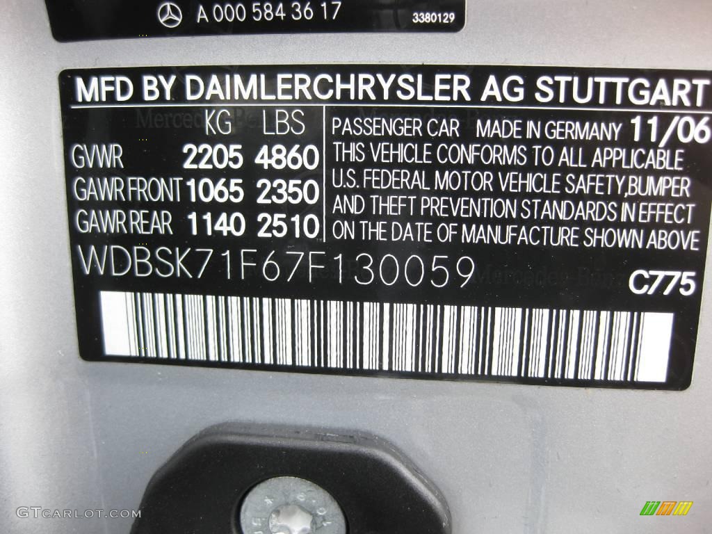 2007 SL 550 Roadster - Iridium Silver Metallic / Black photo #20