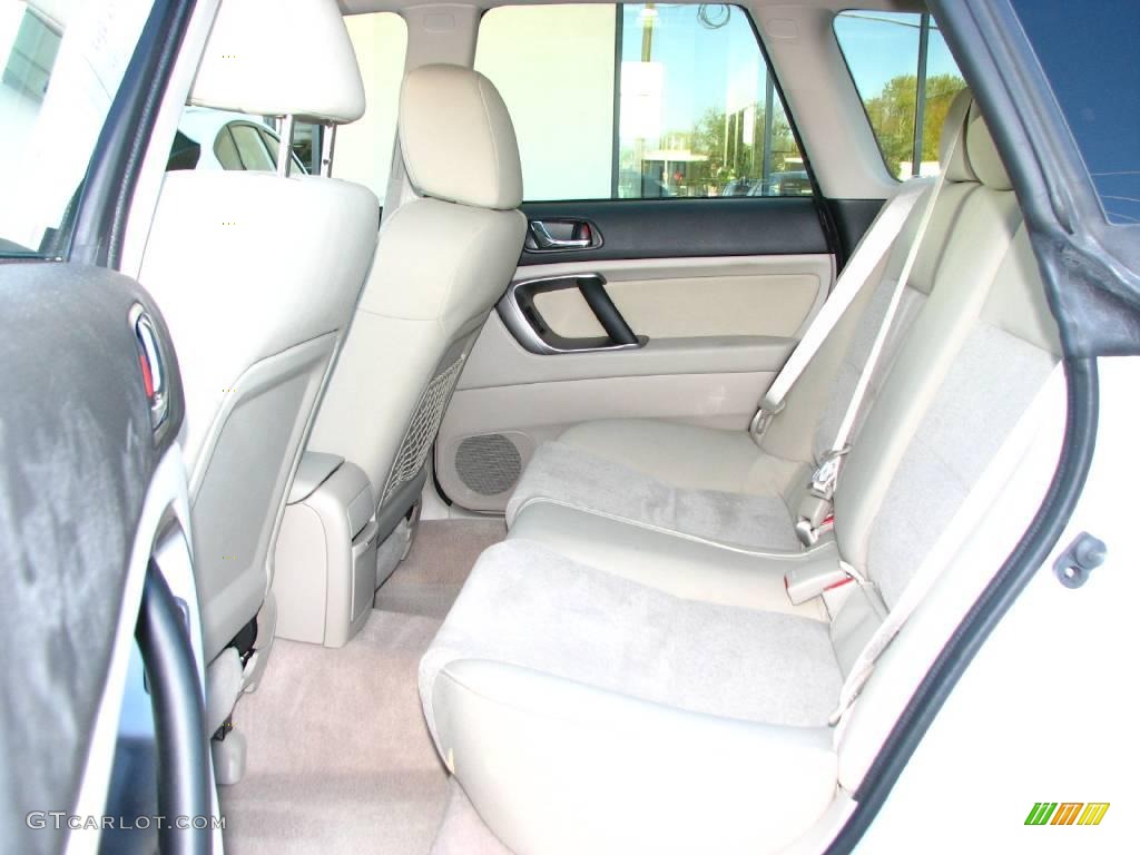 2008 Outback 2.5i Wagon - Satin White Pearl / Warm Ivory photo #12