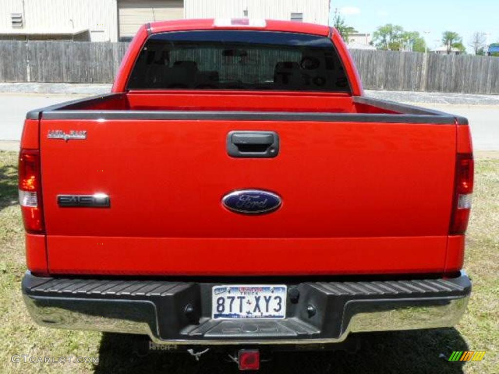 2006 F150 XLT SuperCrew - Bright Red / Medium/Dark Flint photo #4