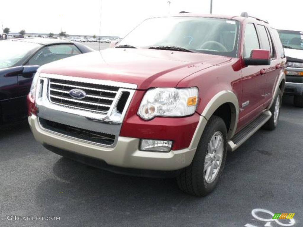 2006 Explorer Eddie Bauer 4x4 - Redfire Metallic / Camel photo #1