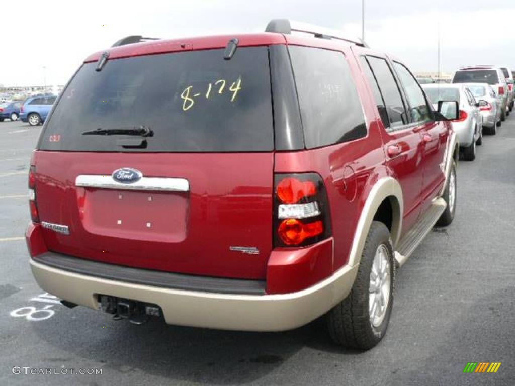 2006 Explorer Eddie Bauer 4x4 - Redfire Metallic / Camel photo #6