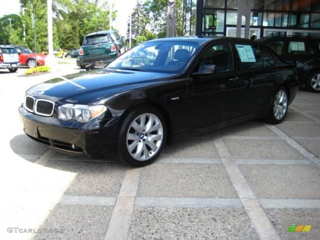 2005 7 Series 745Li Sedan - Jet Black / Black/Black photo #4