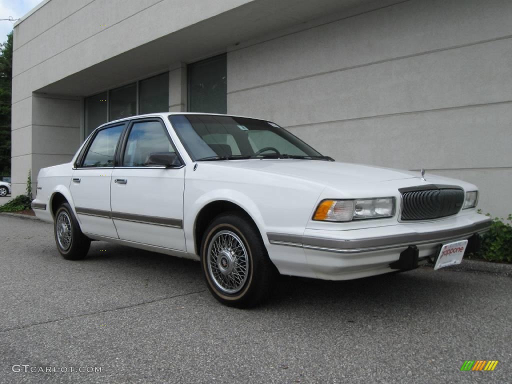 1995 Century Special Sedan - Bright White / Blue photo #1