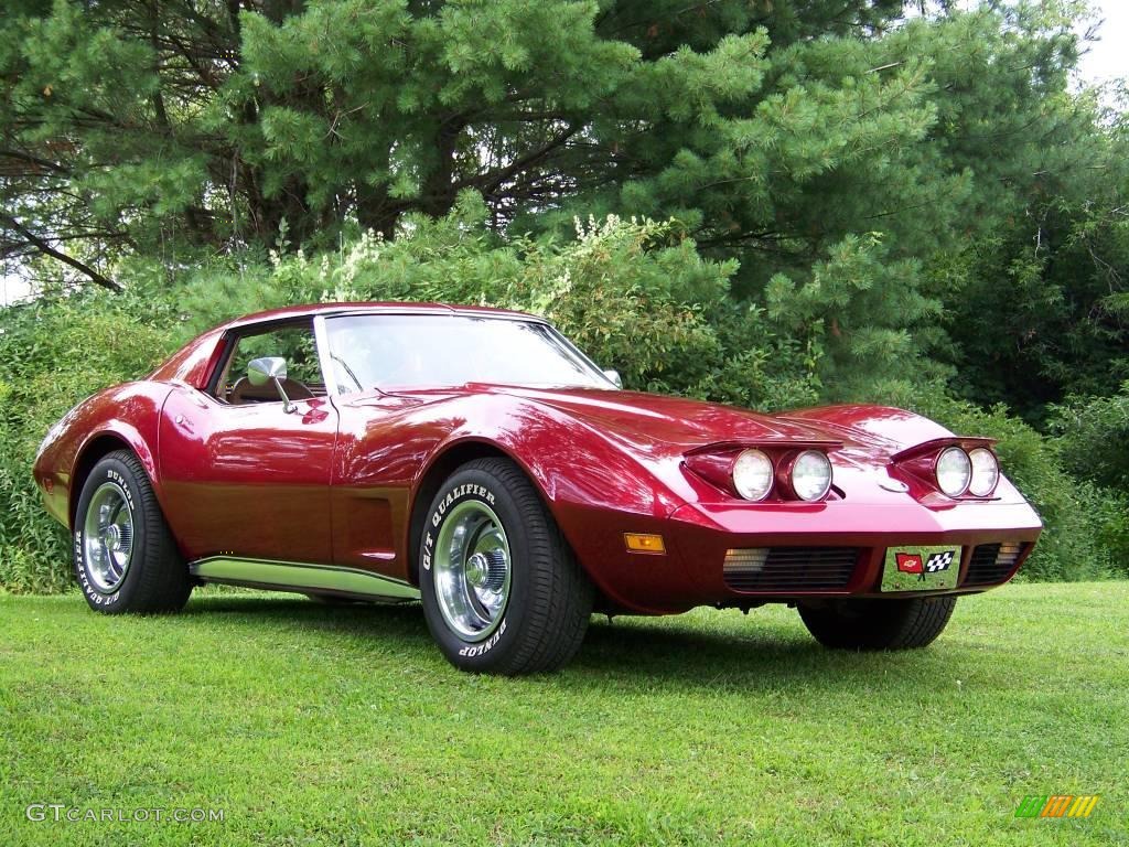 1974 Corvette Stingray Coupe - Medium Red Metallic / Neutral Beige photo #3