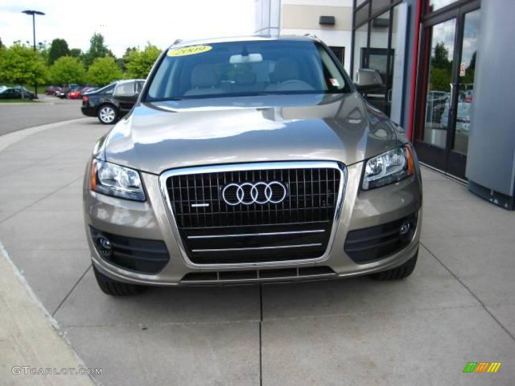 2009 Q5 3.2 Premium quattro - Dakar Beige Metallic / Cardamom Beige photo #2