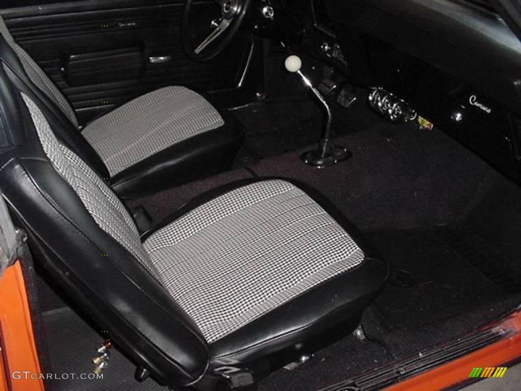 1969 Camaro SS Coupe - Hugger Orange / Black/Gray Houndstooth photo #4