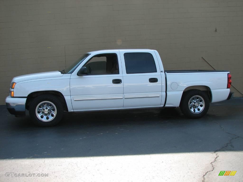 2006 Silverado 1500 LS Crew Cab - Summit White / Tan photo #1