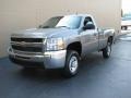 Graystone Metallic - Silverado 2500HD Work Truck Regular Cab Photo No. 2