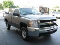 Graystone Metallic - Silverado 2500HD Work Truck Regular Cab Photo No. 4