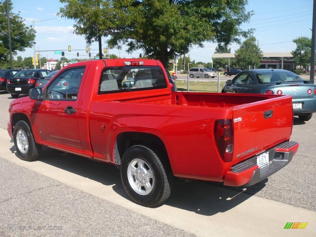2008 Colorado LS Regular Cab - Victory Red / Medium Pewter photo #6